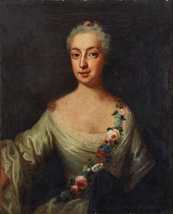 Portret van Catharina Bonde af Björnö door Johan Stålbom
